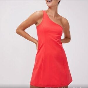 Outdoor Voices Asymmetrical Orange Red sport Dress